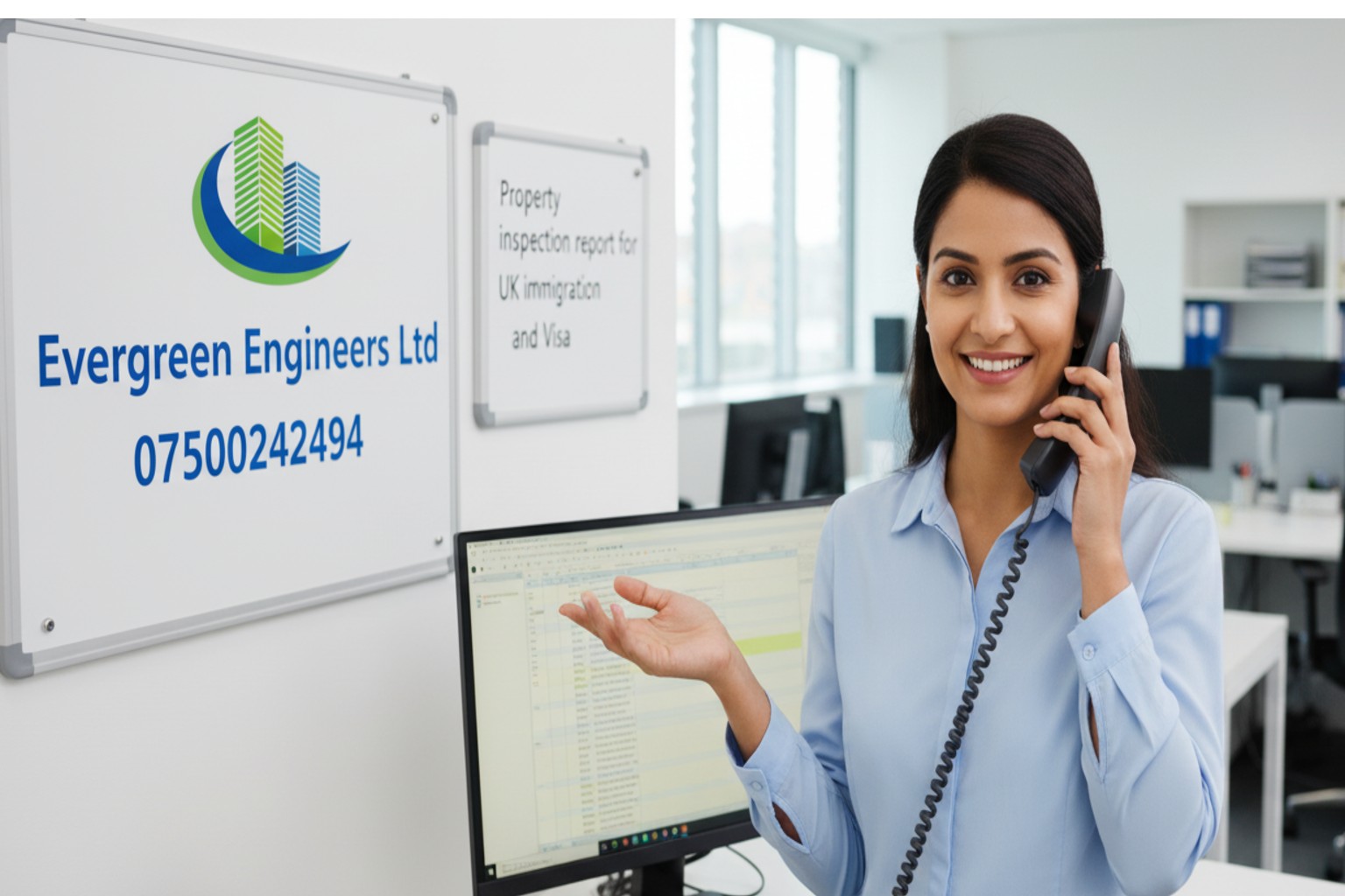 Property Inspection Report Chelmsford for UK immigration and visa applications prepared by certified experts at Evergreen Engineers Ltd