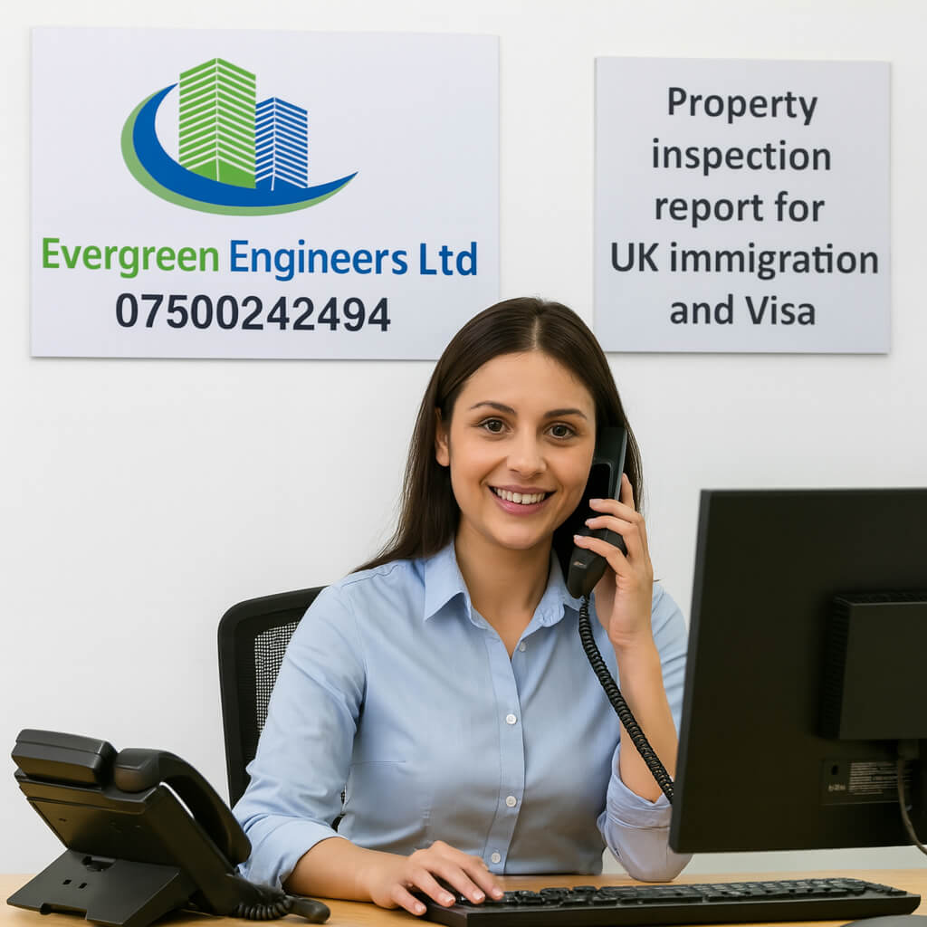 Property Inspection Report Oxford for UK Immigration and Visa by Evergreen Engineers Ltd