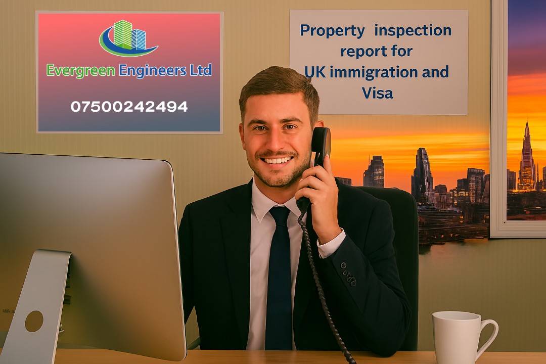 Property Inspection Report Romford for UK immigration and visa applications carried out by qualified experts at Evergreen Engineers Ltd