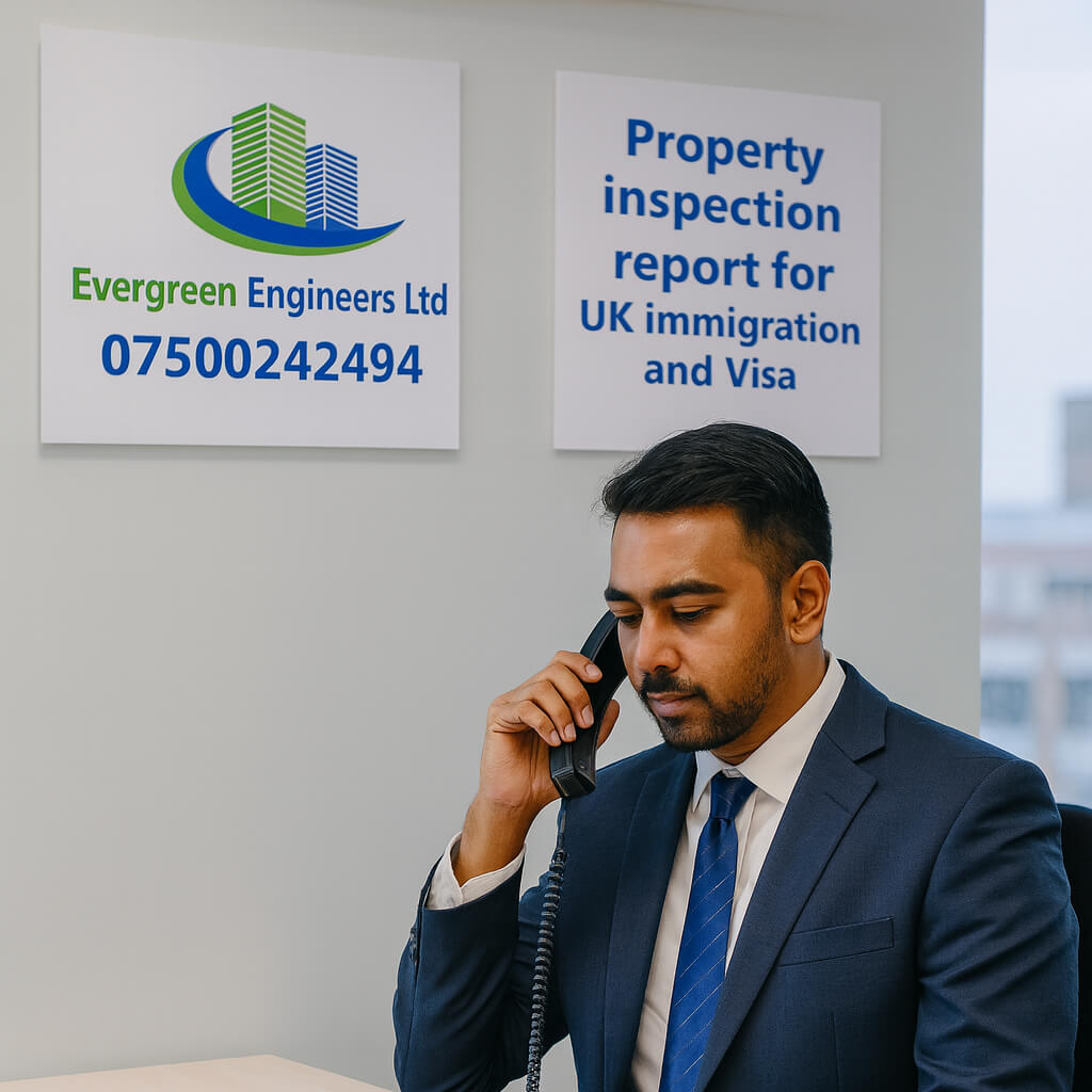 Property Inspection Report St Albans for UK Immigration and Visa by Evergreen Engineers Ltd