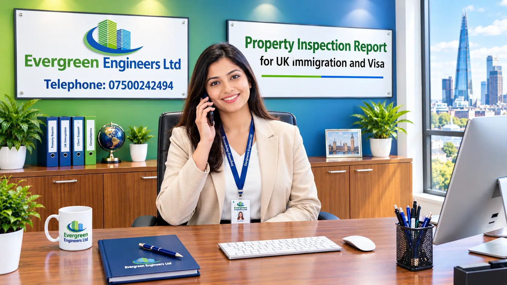 Property inspection report service in Greenwich, London, for UK visa and immigration applications
